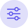purple icon, app management tool
