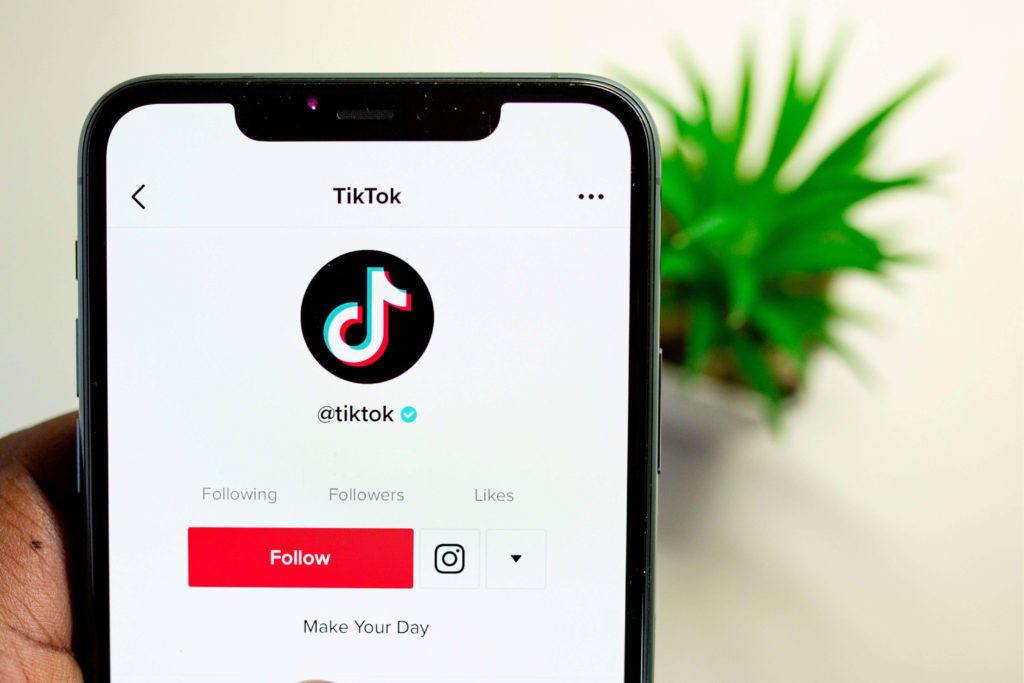 tiktok parental control - tiktok home screen on a smartphone