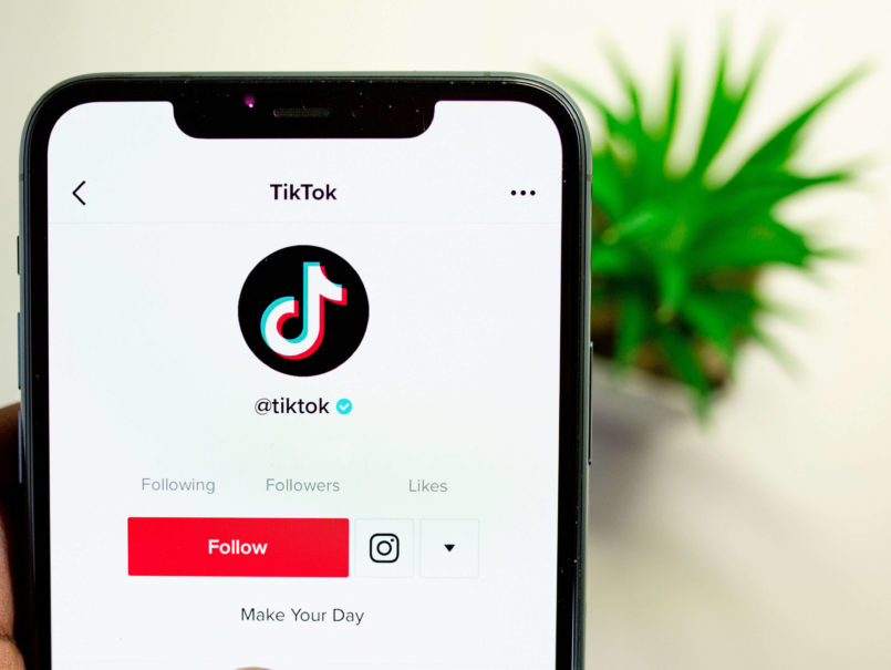 tiktok parental control - tiktok home screen on a smartphone