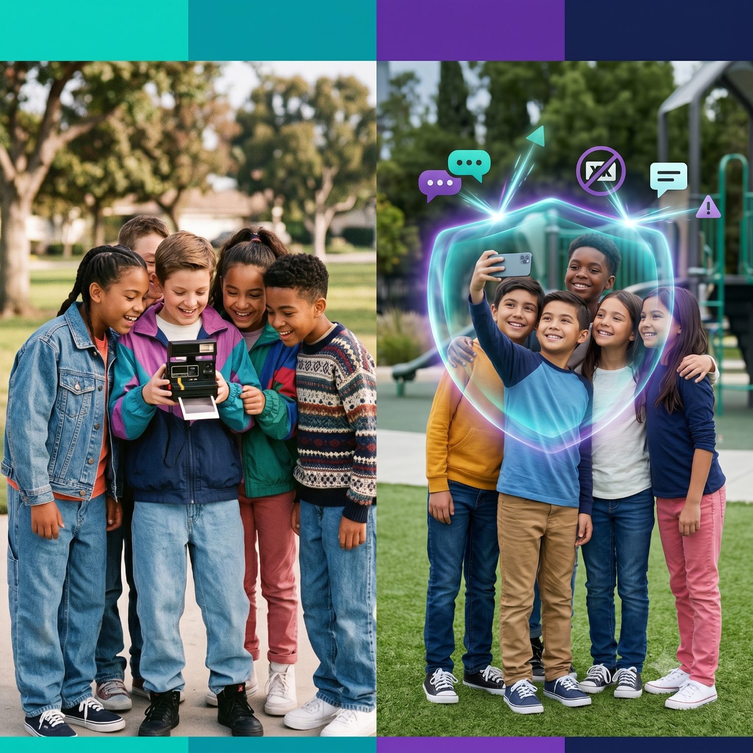 Polaroid photos then, group selfies with Canopy protection now