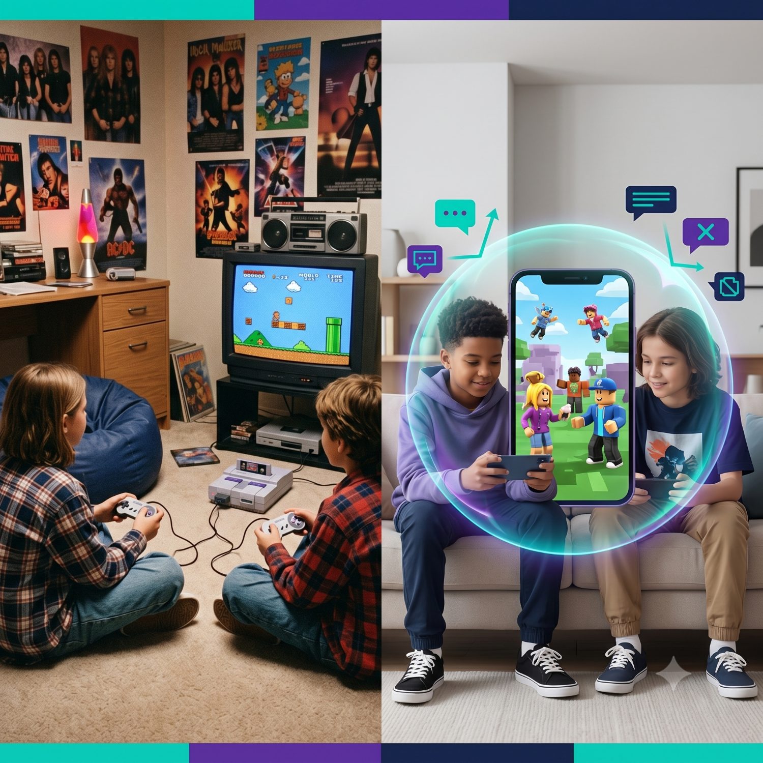 Console gaming sleepovers then, online gaming with protection now